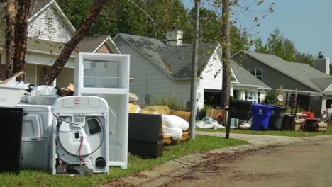 Imágenes-De-Escombros-En-Wilmington,-Carolina-Del-Norte-Y-áreas-Circundantes-Después-Del-Huracán-Florencia