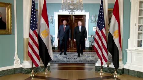 Us-Secretary-Of-State-Mike-Pompeo-Meets-With-Egyptian-Foreign-Minister-Sameh-Shoukry-Of-Egypt