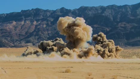 Nellis-Air-Force-Base-Fires-Air-Strikes-For-500Lb-Laser-Guided-Bombs-Into-The-Nevada-Desert-Huge-Explosions