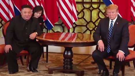 Us-President-Donald-Trump-Meets-With-North-Korean-President-Kim-Jong-Un-At-A-Summit-In-Vietnam