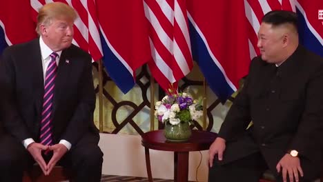 Us-President-Donald-Trump-Meets-With-North-Korean-President-Kim-Jong-Un-At-A-Summit-In-Vietnam-7