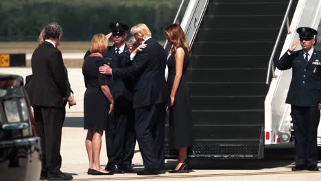 The-Trumps-Arrive-At-Wrightpatterson-Air-Force-Base