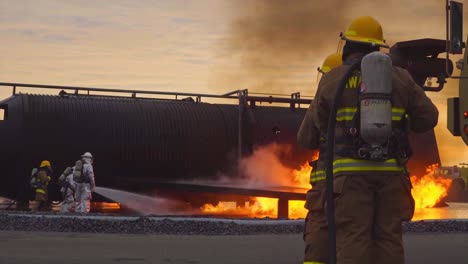 Aircraft-Rescue-And-Fire-Fighting-(Arff)-Marines-Conduct-Fire-Containment-Drills-Of-A-Burning-Airplane-Crash-At-Marine-Corps-Air-Station-Miramar-California-8