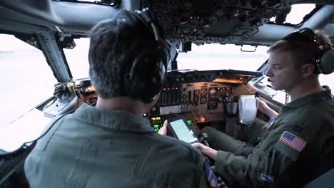 Us-Airmen-Aboard-Their-Aircraft-Prepare-For-Takeoff