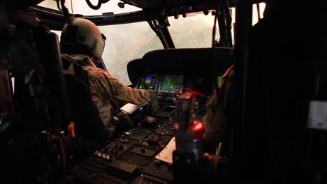 California-National-Guardsmen-Fly-Uh60-Black-Hawks-Over-A-Raging-Forest-Fire