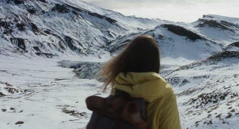 Woman-in-Snowy-Mountains