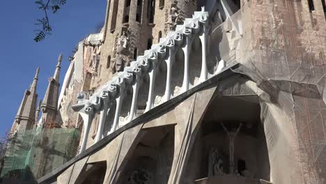 Spain-Barcelona-Sagrada-Familia-And-Carving-Of-Words