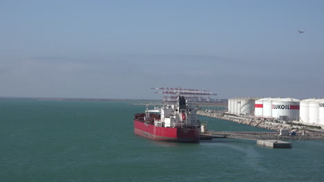 Spain-Barcelona-Tanker-And-Oil-Tanks