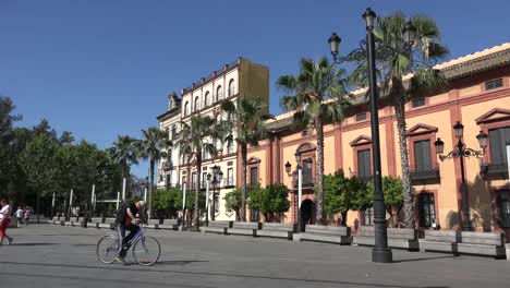Spanien-Sevilla-Gebäudezeile