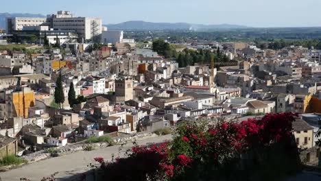 Vista-De-España-De-La-Ciudad-De-Tortosa-Desde-El-Balcón-Del-Parador