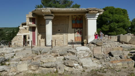 Griechenland-Kreta-Knossos-Grand-Propyläen-Des-Palastes