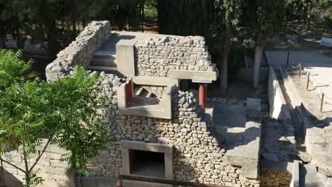 Greece-Crete-Knossos-Looking-Down-At-Palace-Room