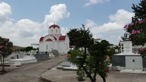 Grecia-Creta-Country-Iglesia-Con-Cementerio