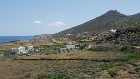 Greece-Santorini-View-With-Farm-And-Orchard