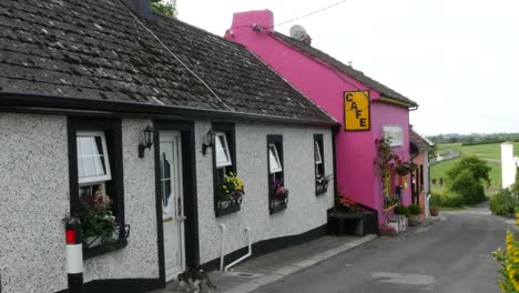 Ireland-Cashel-Row-Of-Cottages-Zoom-To-Pink-Cottage