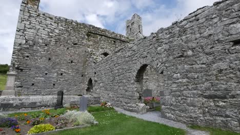 Ireland-Corcomroe-Abbey-With-Stone-Walls-