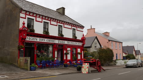 Ireland-Portmagee-Street-With-Coffee-Shop-