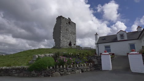Irland-County-Galway-Rinvyle-Schloss-Und-Haus