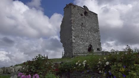 Irland-County-Galway-Rinvyle-Castle-Mit-Wolken