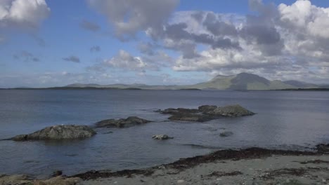 Ireland-County-Galway-Coast-High-Tide-Waves-Lap-Beach