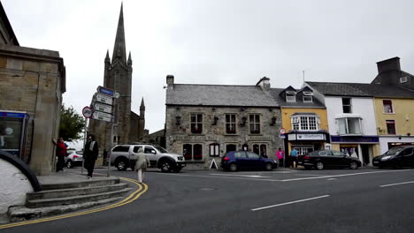 Ireland-Donegal-Town-With-Traffic