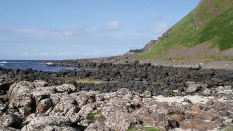 Northern-Ireland-Giants-Causeway-Different-Colored-Shore-Rocks