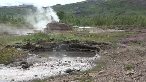 Iceland-Haukadalur-Geyser-Basin-With-Pool