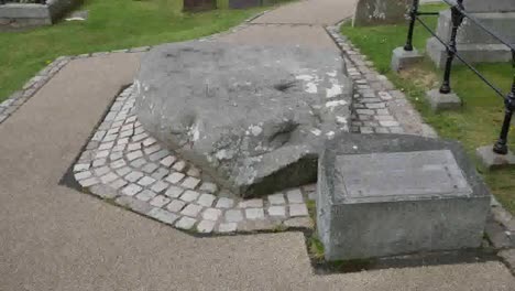 Northern-Ireland-Grave-Of-St--Patrick-With-Down-Cathedral