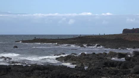 Nordirland-Küstenansicht-Des-Giants-Causeway