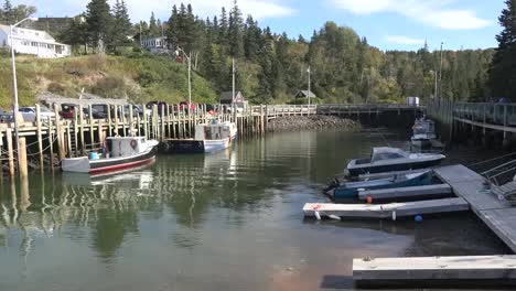 Canadá-Bahía-De-Fundy-Halls-Puerto-Marea-Reflujo-Time-lapse-1-Minuto