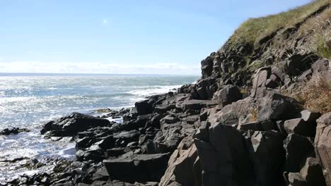 Vista-De-La-Costa-De-La-Bahía-De-Fundy-De-Canadá