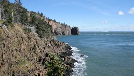 Kanada-Bay-Of-Fundy-Steile-Küste