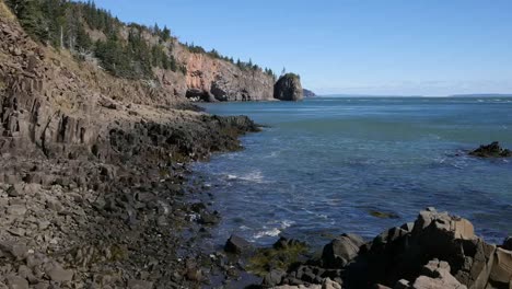 Canadá-Bahía-De-Fundy-Marea-Reflujo-Lapso-De-Tiempo-Un-Minuto