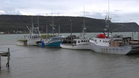 Canadá-Nueva-Escocia-Muelle-De-Nueva-Yarmouth-Y-Barcos-Pan