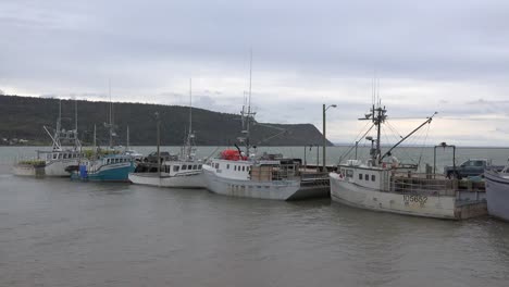 Canadá-Nueva-Escocia-Nueva-Fila-De-Marea-Alta-Yarmouth-De-Barcos-De-Pesca