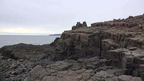 Canada-Nova-Scotia-Rocks-And-Bay-Of-Fundy-At-High-Tide