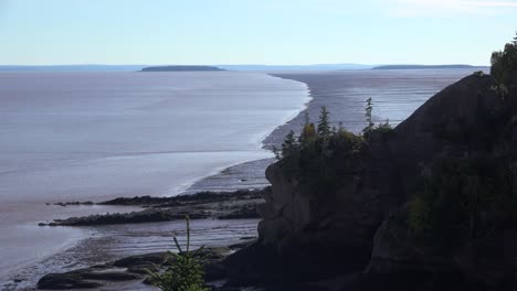 Canadá-Mudflat-Y-Agua-En-La-Bahía-De-Fundy