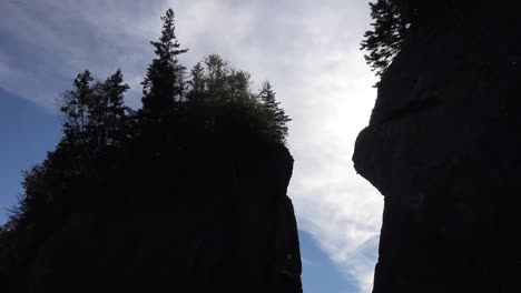 Canada-Tilts-Up-Rocks-At-Hopewell-Rocks