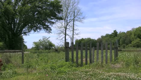 Louisiana-Sidneys-Land-Mit-Holztor