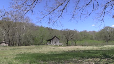 Missouri-Große-Frühlings-Ozark-Kabine-Mit-Herumfliegenden-Käfern