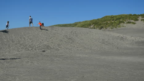Oregon-Fort-Stevens-Playing-On-Dunes.Mov-