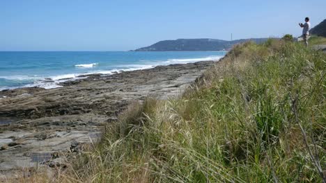 Australien-Great-Ocean-Road-Felsvorsprung-Und-Fotograf