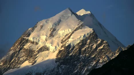 Neuseeland-Bergkoch-Goldenes-Glühen