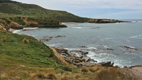 Nueva-Zelanda-Vista-De-Punto-De-Pelusa-De-Costa