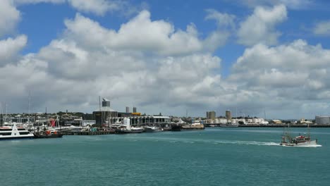 New-Zealand-Auckland-Bay-View-With-Boat