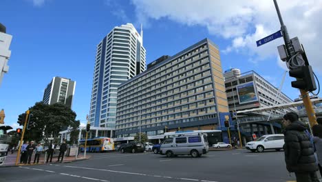 New-Zealand-Auckland-Waiting-To-Cross-Street