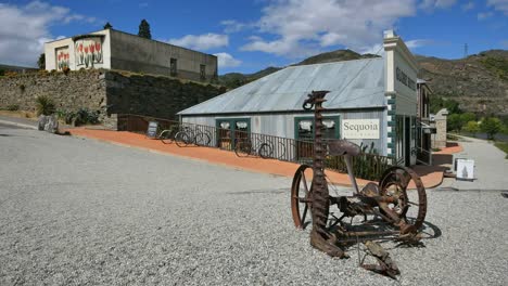 Neuseeland-Alte-Cromwell-Stadt-Landwirtschaftsmaschine