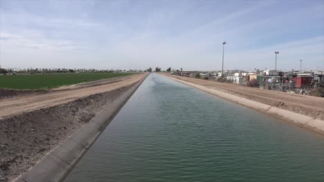 Arizona-Irrigation-Canal-At-Yuma