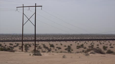 California-Power-Poles-And-Fence