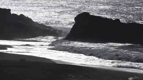 California-Rock-With-Waves-Backlit
